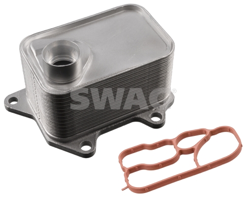Oil Cooler, engine oil - 30 10 6907 SWAG